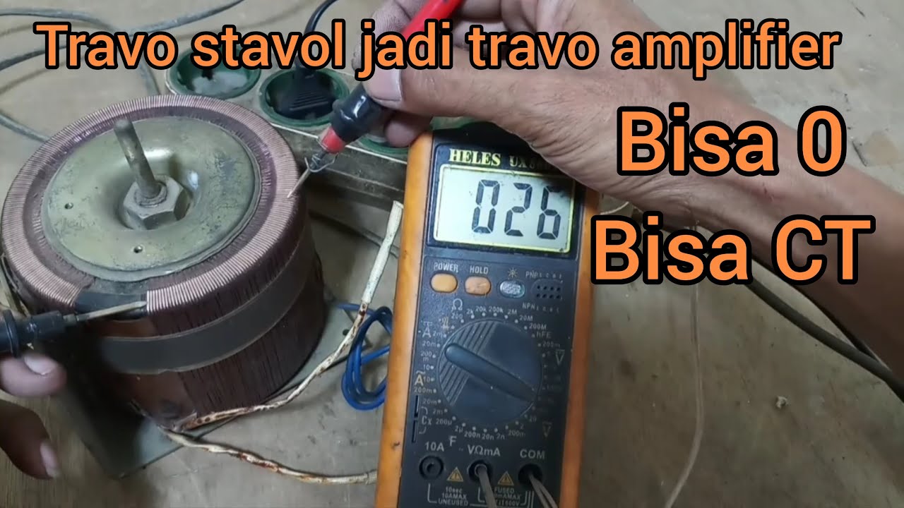 Cara merubah travo stavolt menjadi travo ct