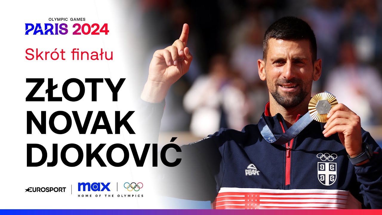 KOSMICZNY poziom finału. Djoković - Alcaraz | Skrót | Paryż 2024