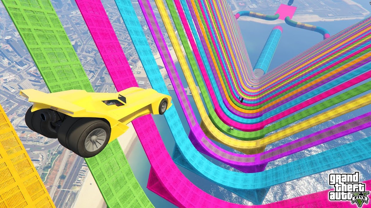 Infinite Mega Ramp Challenge 9999.8888% People Cannot Complete This Challenge in GTA 5!