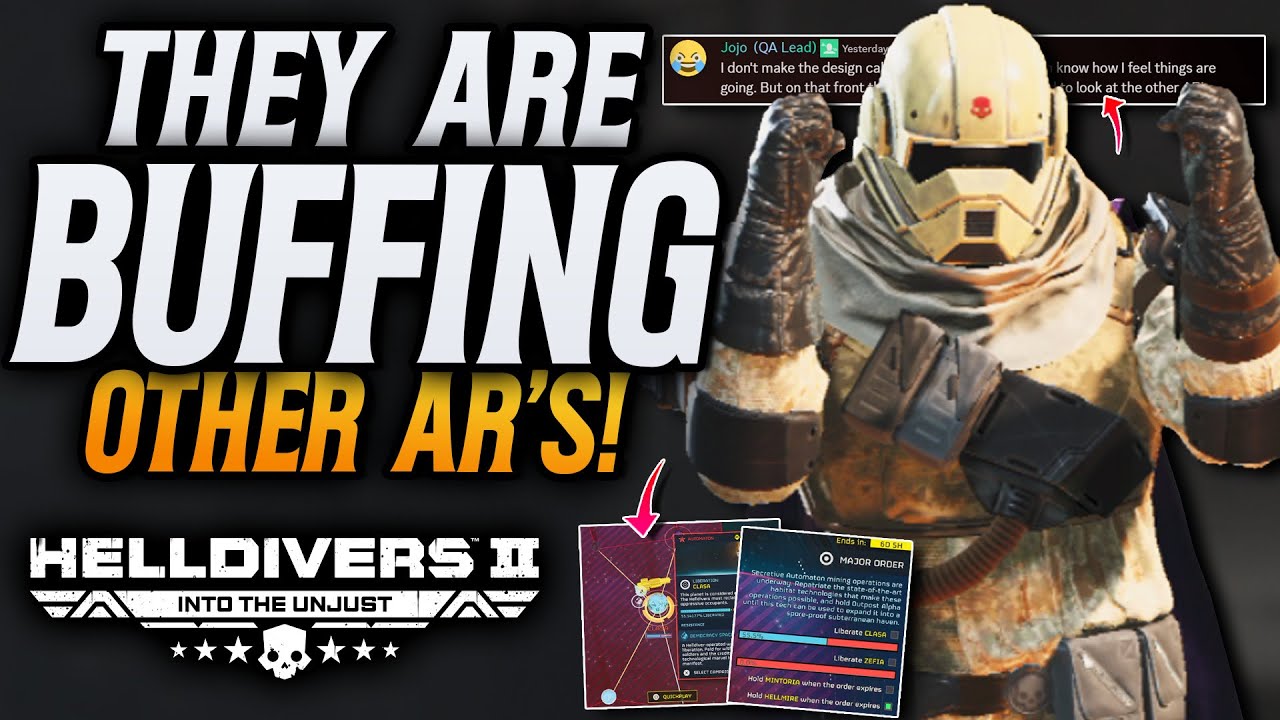 Helldivers 2 New AR Buffs! Rupture Strain Nerf & Devs Focus!