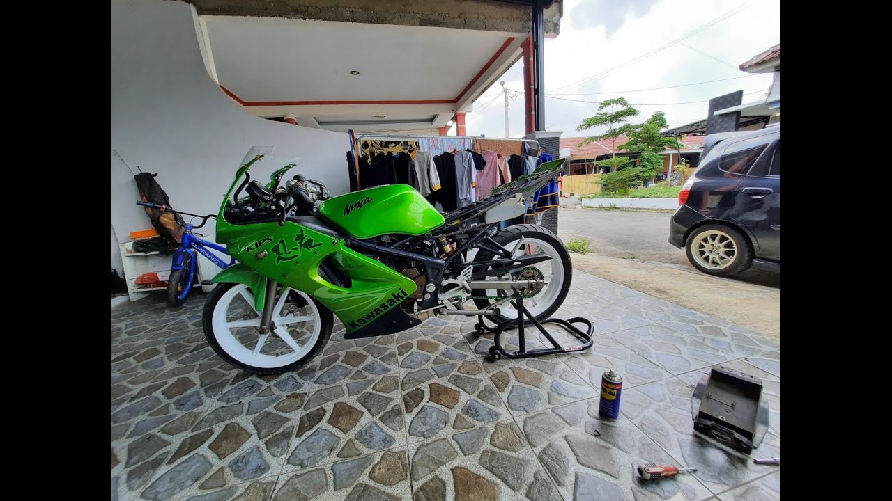 GANTI BEHEL DAN SPAKBOR NINJA SE