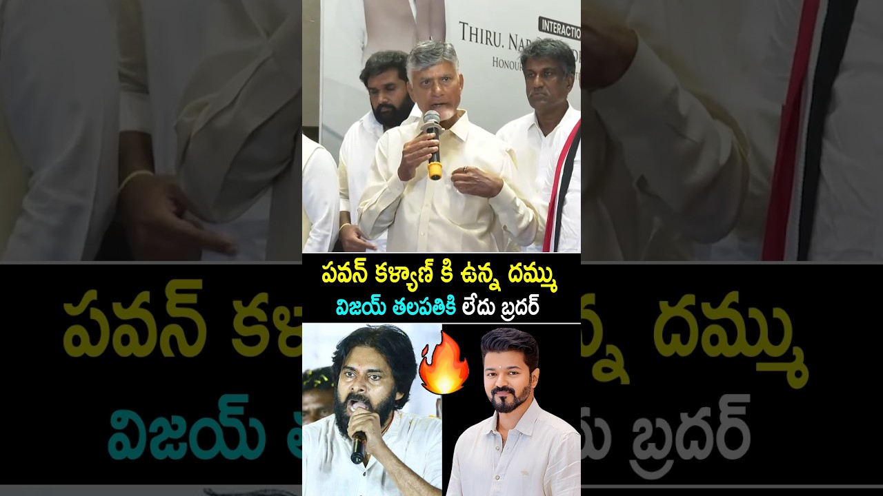 CM Chandrababu Sensational Comments on Vijay Thalapathy Political Party