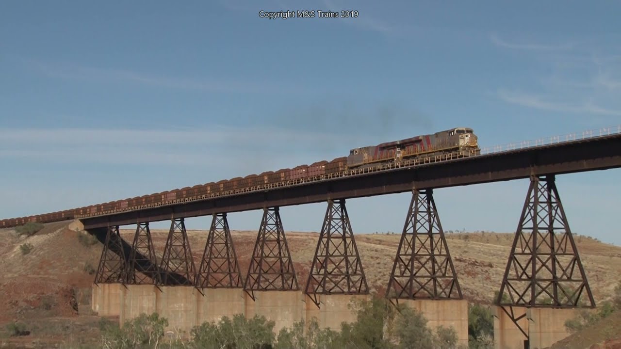 Biggest Railway Bridge in the Pilbara: Rio Tinto Deepdale Iron Ore Railway