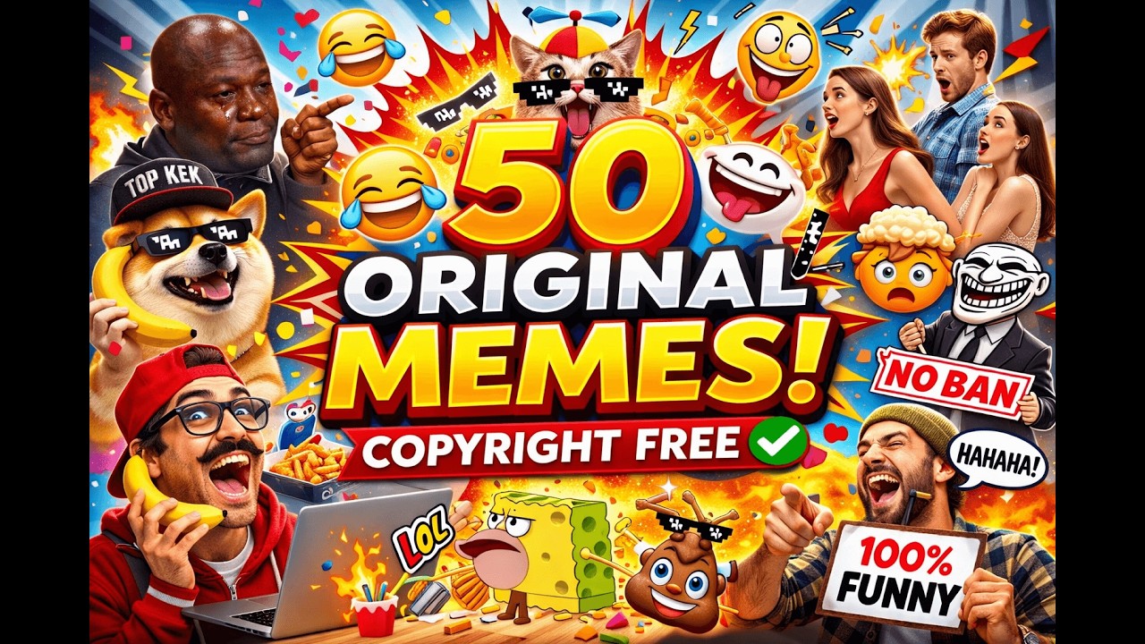 50 Original memes for video editing Copyright free #comedy #desicomedy #funny #fun #memes #jokess