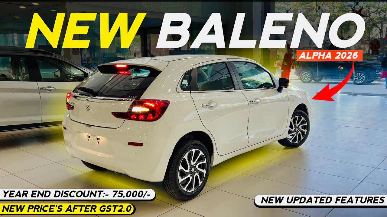 Maruti Suzuki Baleno 2026 Alpha New Updated Model GST Price Features Mileage All Details 