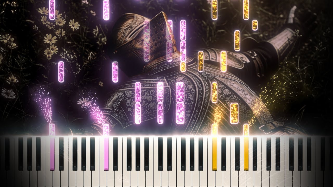 golden brown x love story (synthesia piano tutorial)