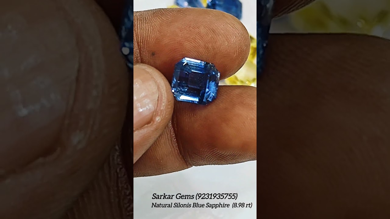 #bluesapphire #silong #sarkargems #foryou #viralvideo #wholesaleprice #gemstone