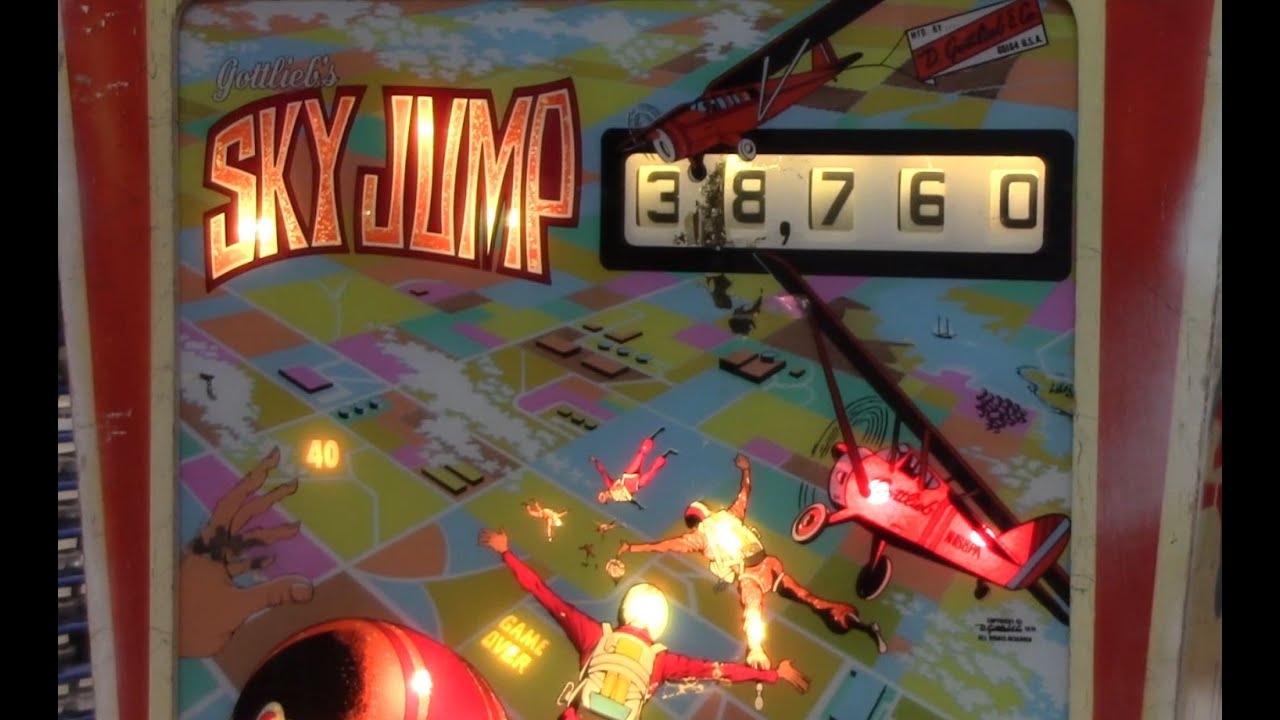 1974 Gottlieb SKY JUMP pinball machine