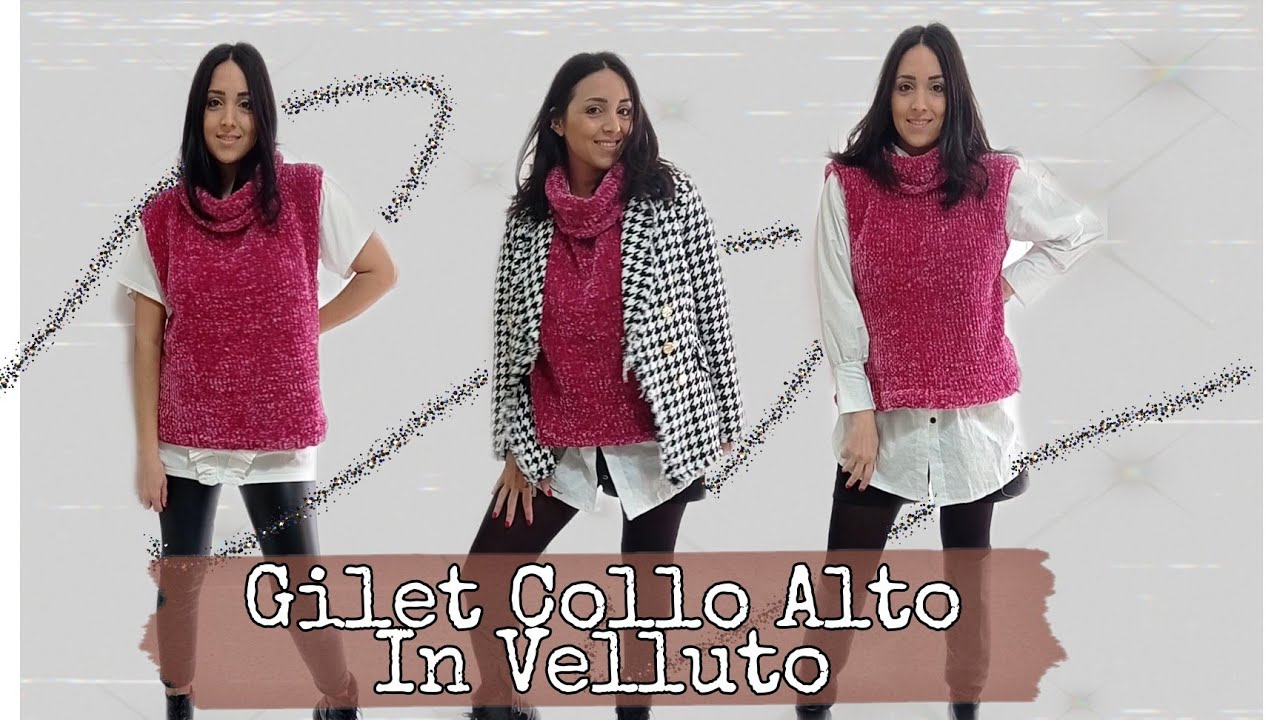 Gilet Velluto #colloalto #aiferri #tagliaunica