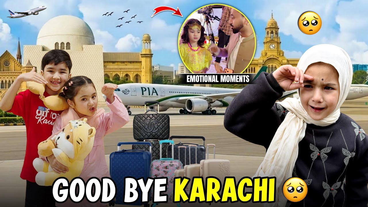 Muskan Ko Waseem Bhai Ki Yad Agai😢Goodbye Karachi 👋 Wapis Gaon Ka Safar | Alvida Ramzan 