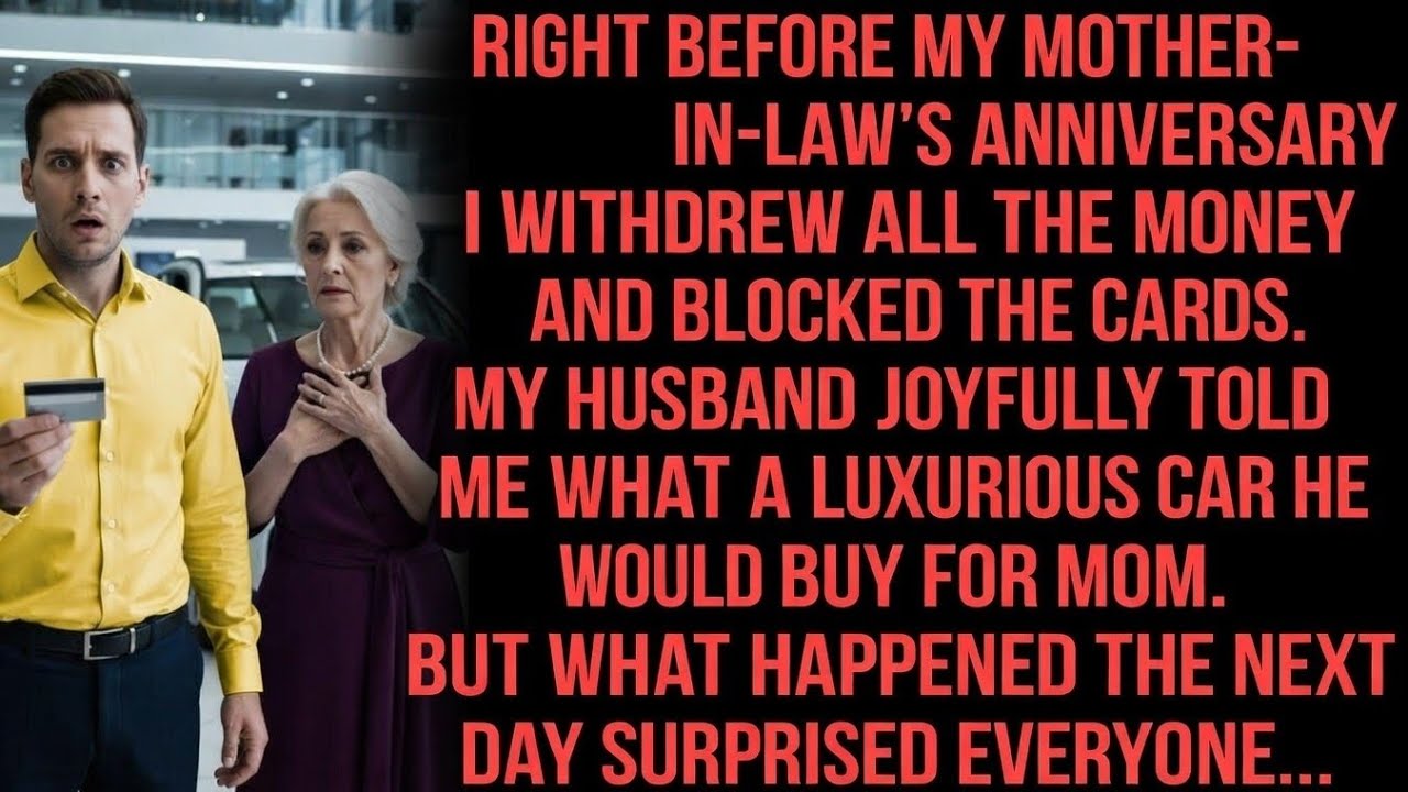 Before My Mother-in-Law’s Birthday, My Husband Promised Her a Car… But I Took Back Every Dollar!