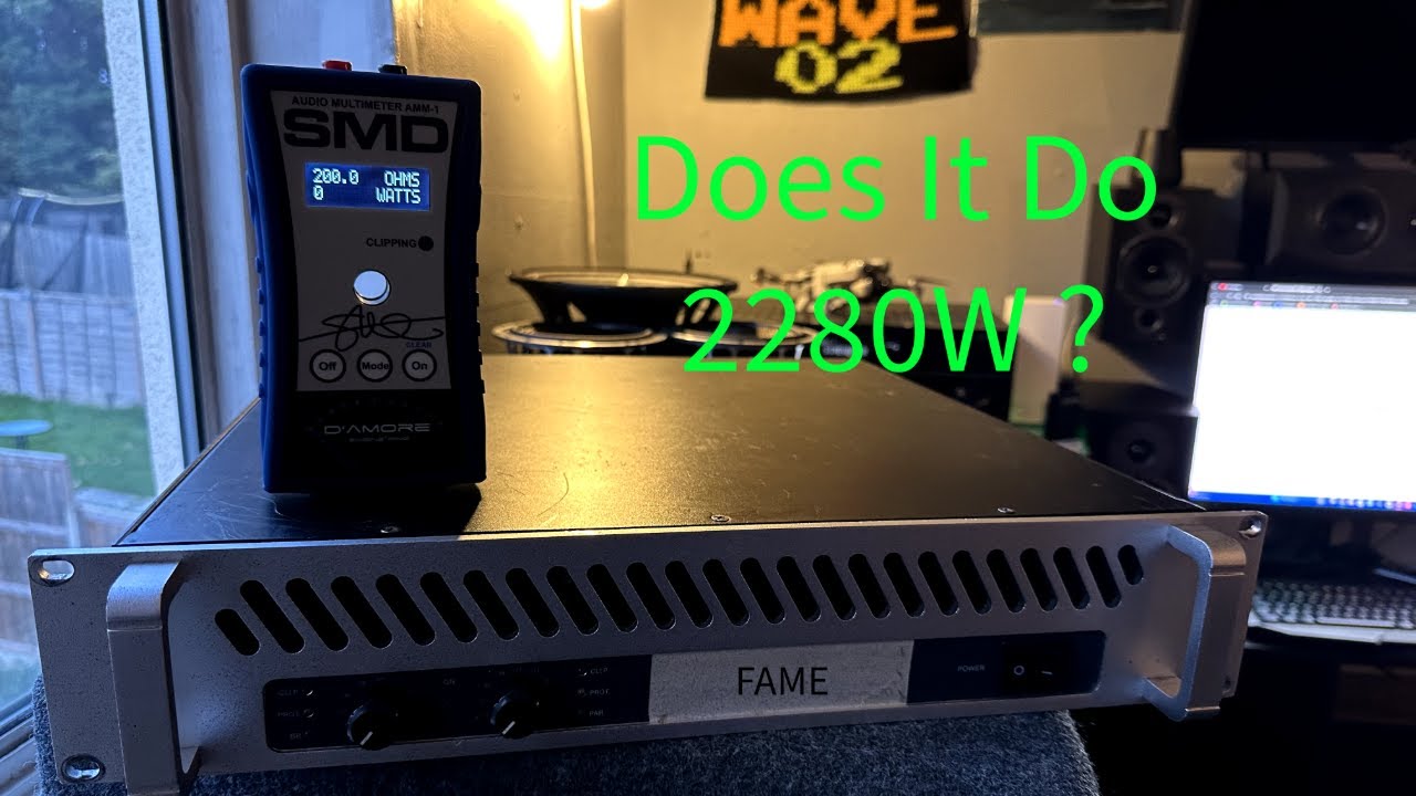 Does The Fame Audio MS 12002 Do Rated Power ?  *(Amp Dyno)*