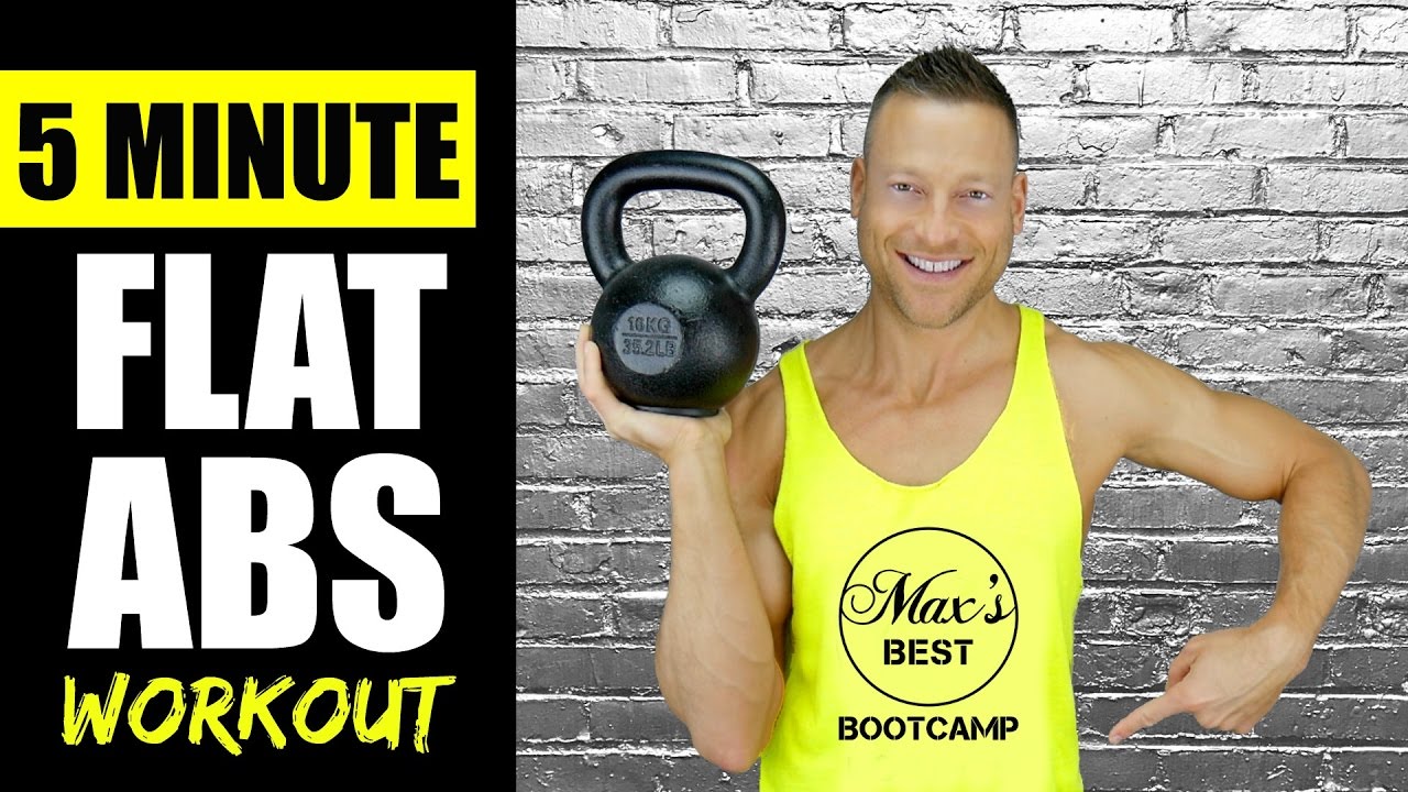 5 MINUTE KETTLEBELL ABS WORKOUT FOR A FLAT STOMACH | Quick Kettlebell Abs Workout Routine 2