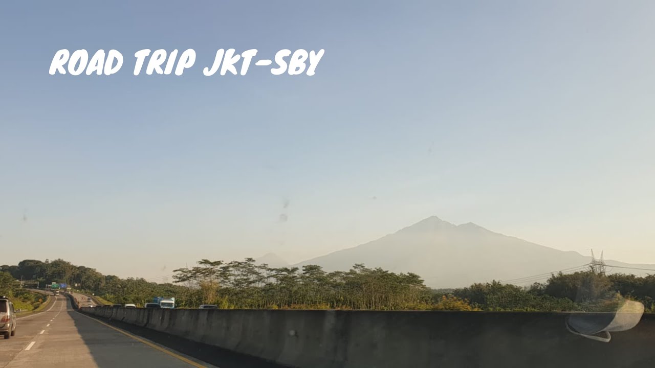 Road trip Jakarta - Surabaya | Jalan Tol Trans Jawa | Liat 5 Gunung dari Mobil 😍