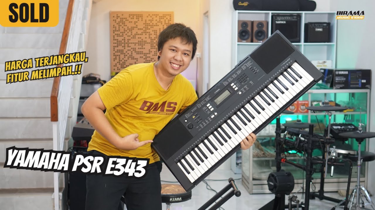 HARGA TERJANGKAU..!! YAMAHA PSR E343, bisa main kroncongan, fitur melimpah