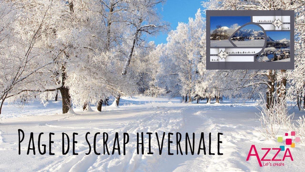 Page de scrap hivernale | Dominique Spirlet | Gab Féerie