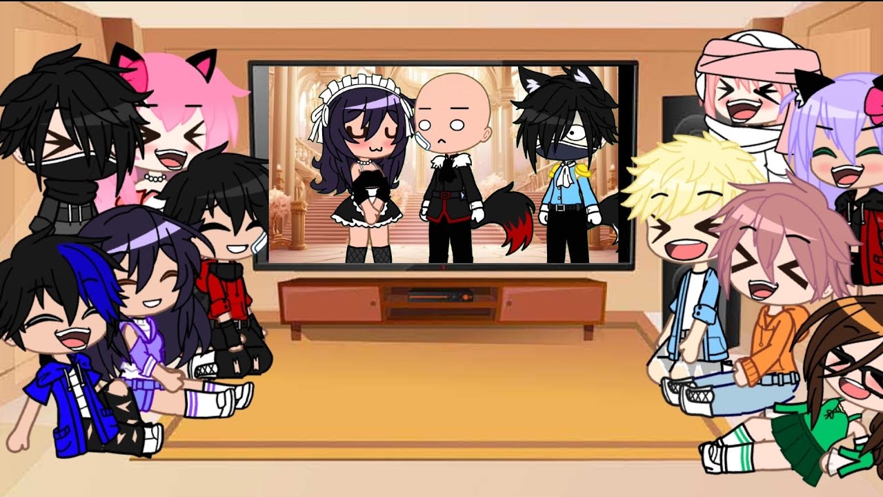 Aphmau💜 & Friends🥰 React to Aphmau Funny Memes Compilation✨4 | Aphmau Memes | Gacha Life