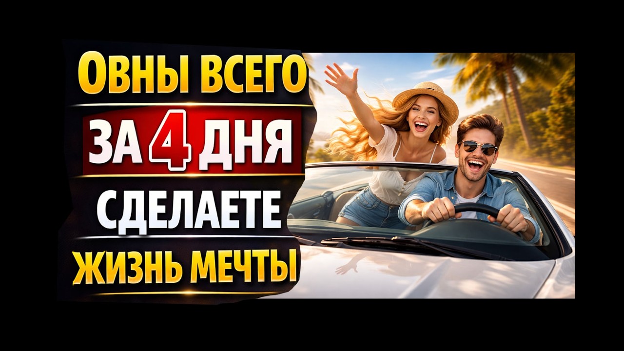 ОВЕН в ШОКЕ! КАРМА за 4 дня сделает ЖИЗНЬ МЕЧТЫ! ЗАБУДЬ БЕДНОСТЬ. Всё с Ног на Голову