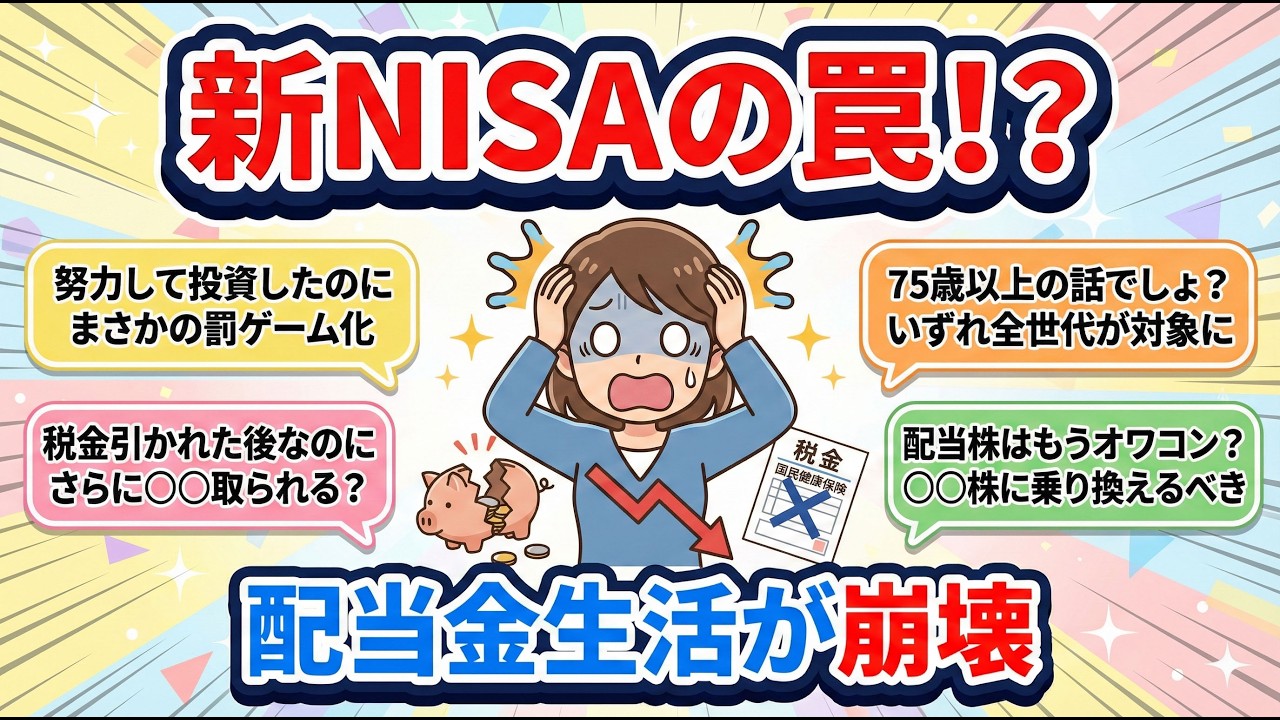 【有益スレ】新NISAの罠？配当金生活が「罰ゲーム」化する崩壊リスクと全世代への拡大懸念【ガルラジ】