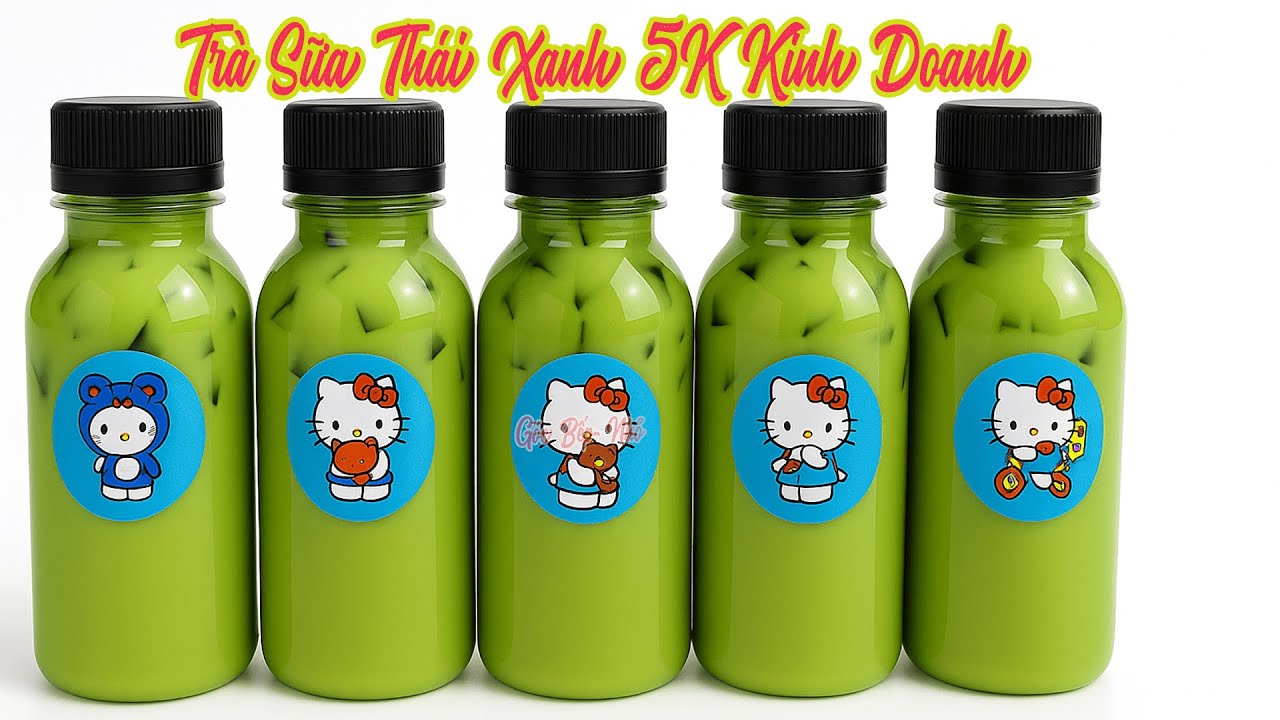Tặng bạn công thức pha Trà sữa Thái Xanh 5k Kinh Doanh béo thơm ngon tuyệt| Góc Bếp Nhỏ