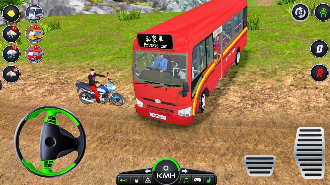 New Van Driving Simulator Games 2026 - Public Minibus Realistic Offroad Driving - Android Gameplay
