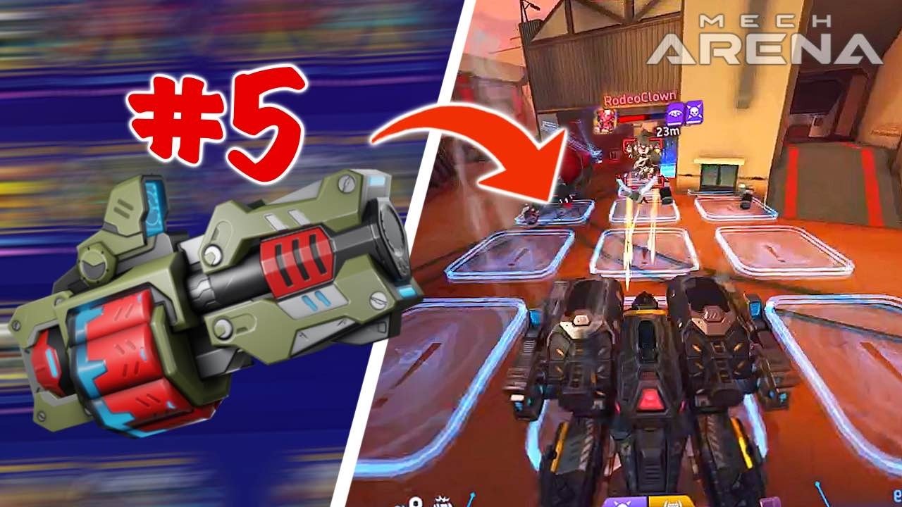 TOP 5 Weapons for DREADNOUGHT - Mech Arena