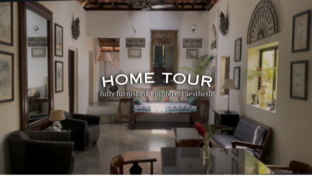 a very aesthetic home tour | Rental Bungalow in South Goa, India