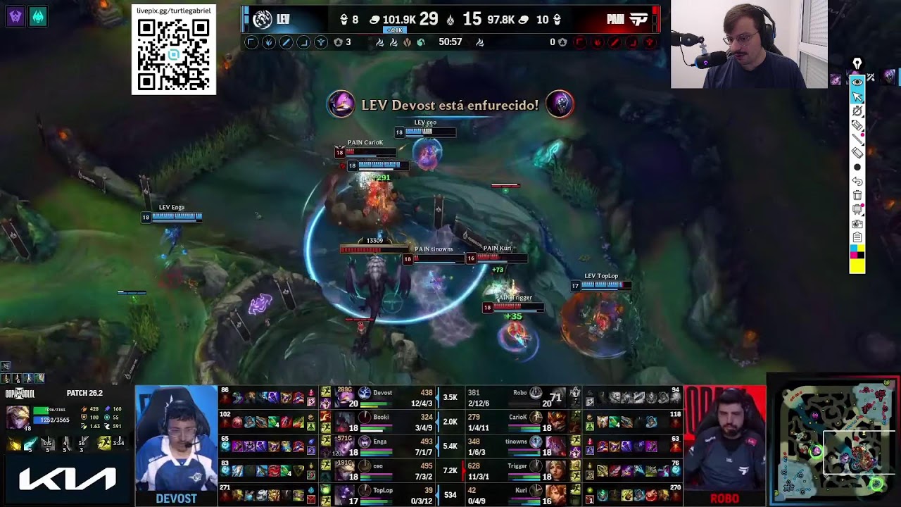Coach Turtle | Analisando Jogos da COPA CBLOL 2026 PAIN vs LEV MD5!!