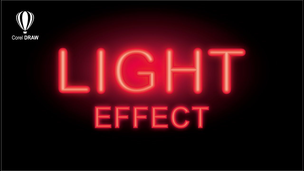 Cara Membuat Efek Cahaya / Neon Effect di CorelDraw