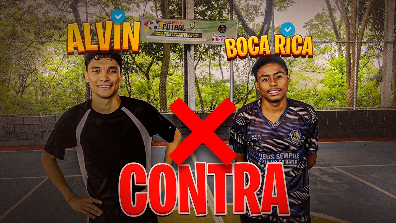 X1 - ALVIN x BOCA RICA - ELE REALIZOU O SONHO DE JOGAR CONTRA O ALVIN