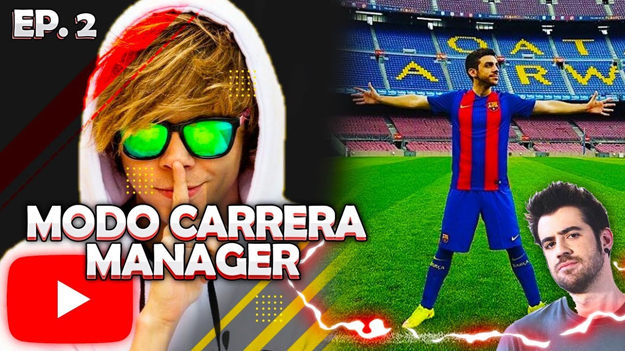 DjMaRiiO y AuronPlay SE LA SACAN | FIFA 19 Modo Carrera ''Mánager'' Youtubers FC - EP 2