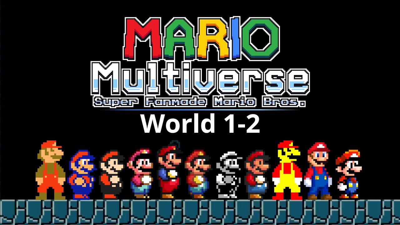 Mario Multiverse - World 1-2 Game Styles
