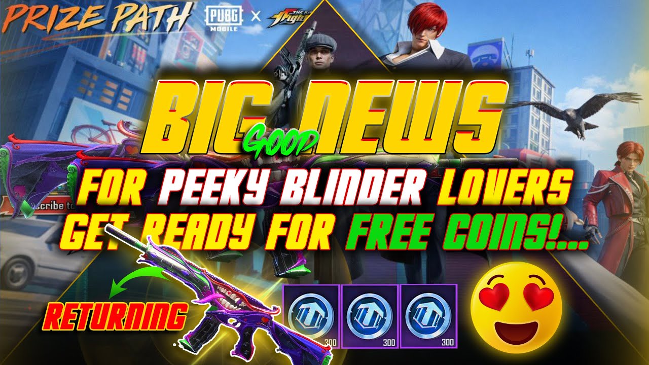 FREE Lucky Coins Guide 🔥 Peaky Blinders Sets & UAZ 😱 + M416 The Fool Return Leaks | PUBG Mobile