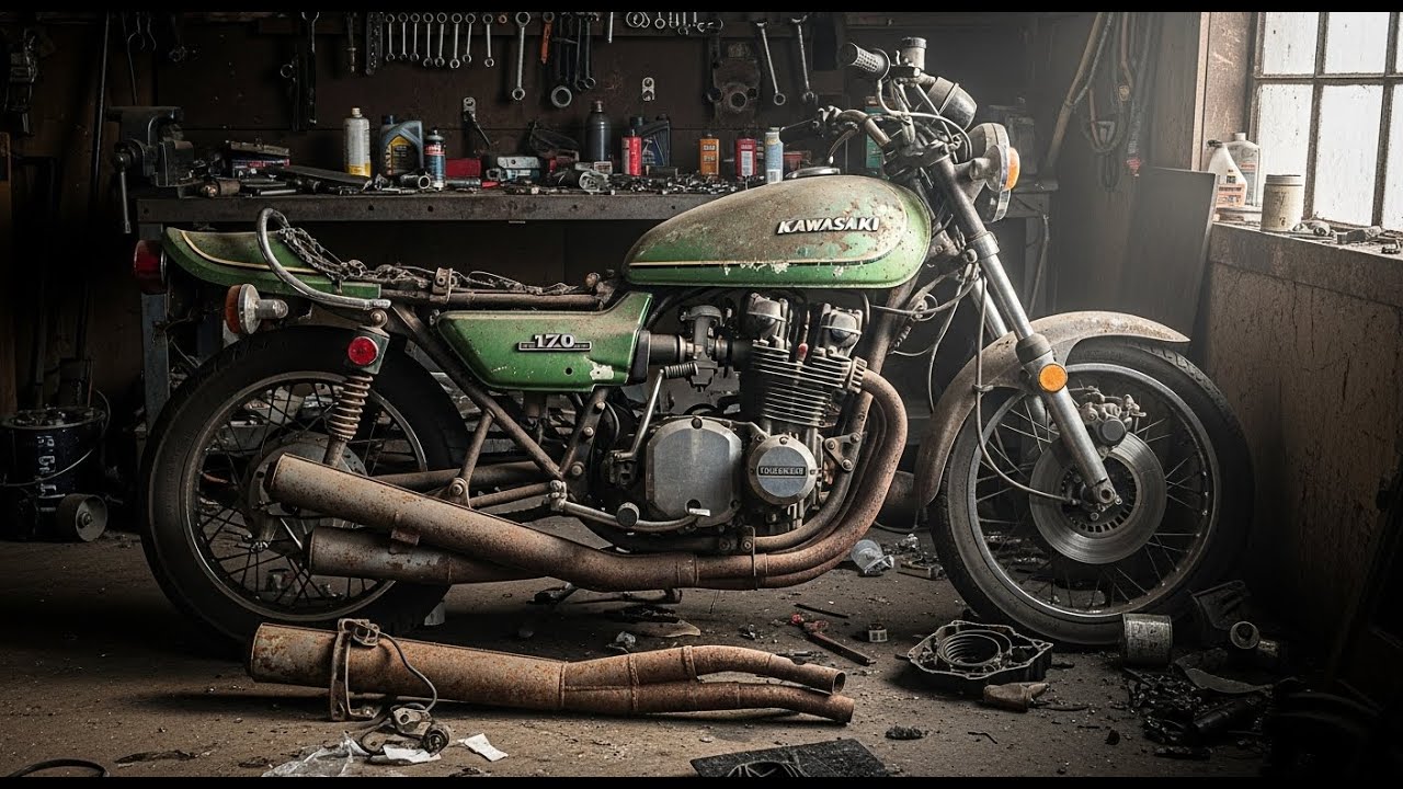 Kawasaki Z1 900(1972) Full Restoration From Rust to New|Abandoned to Fully Restored