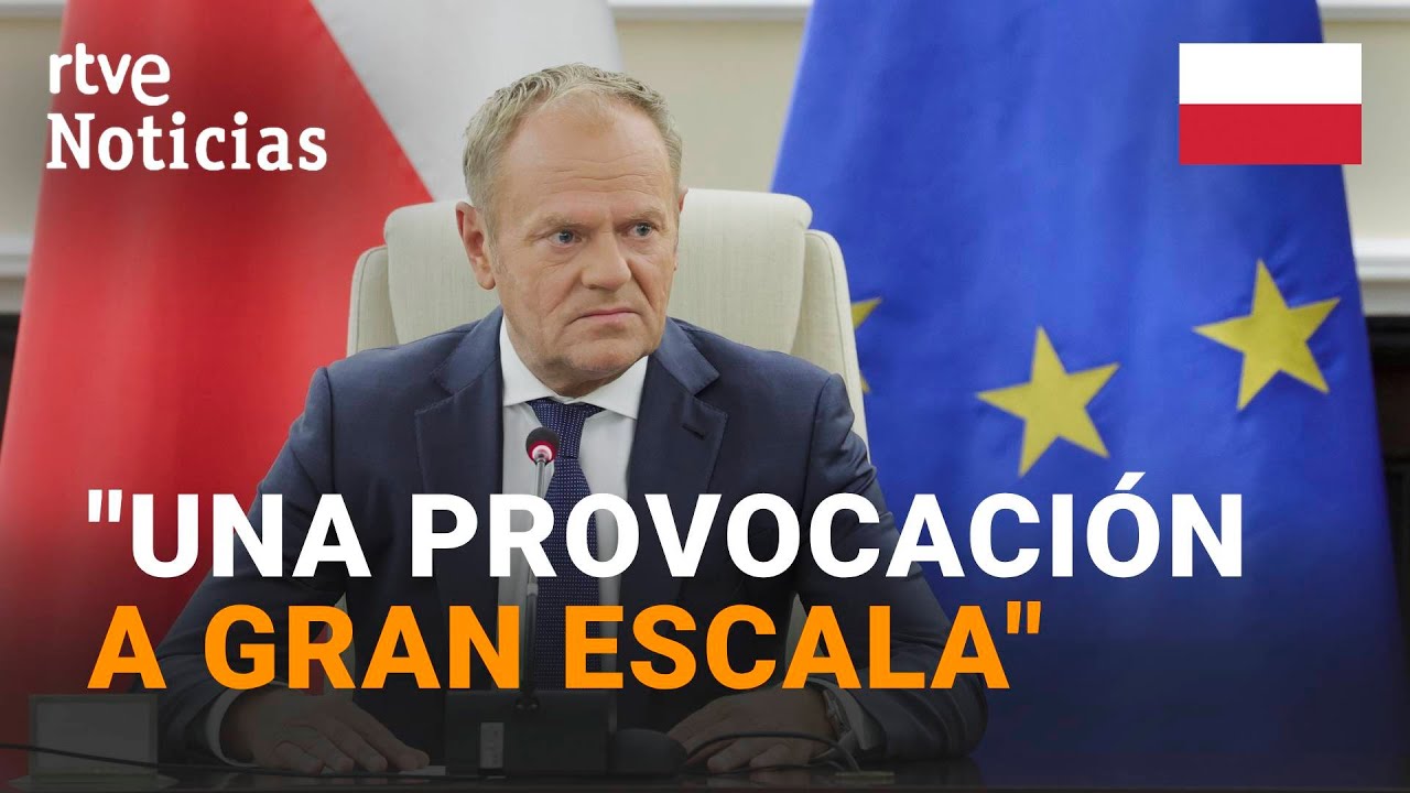 POLONIA-RUSIA: TUSK pide RESPUESTA a los ALIADOS de la OTAN | RTVE Noticias