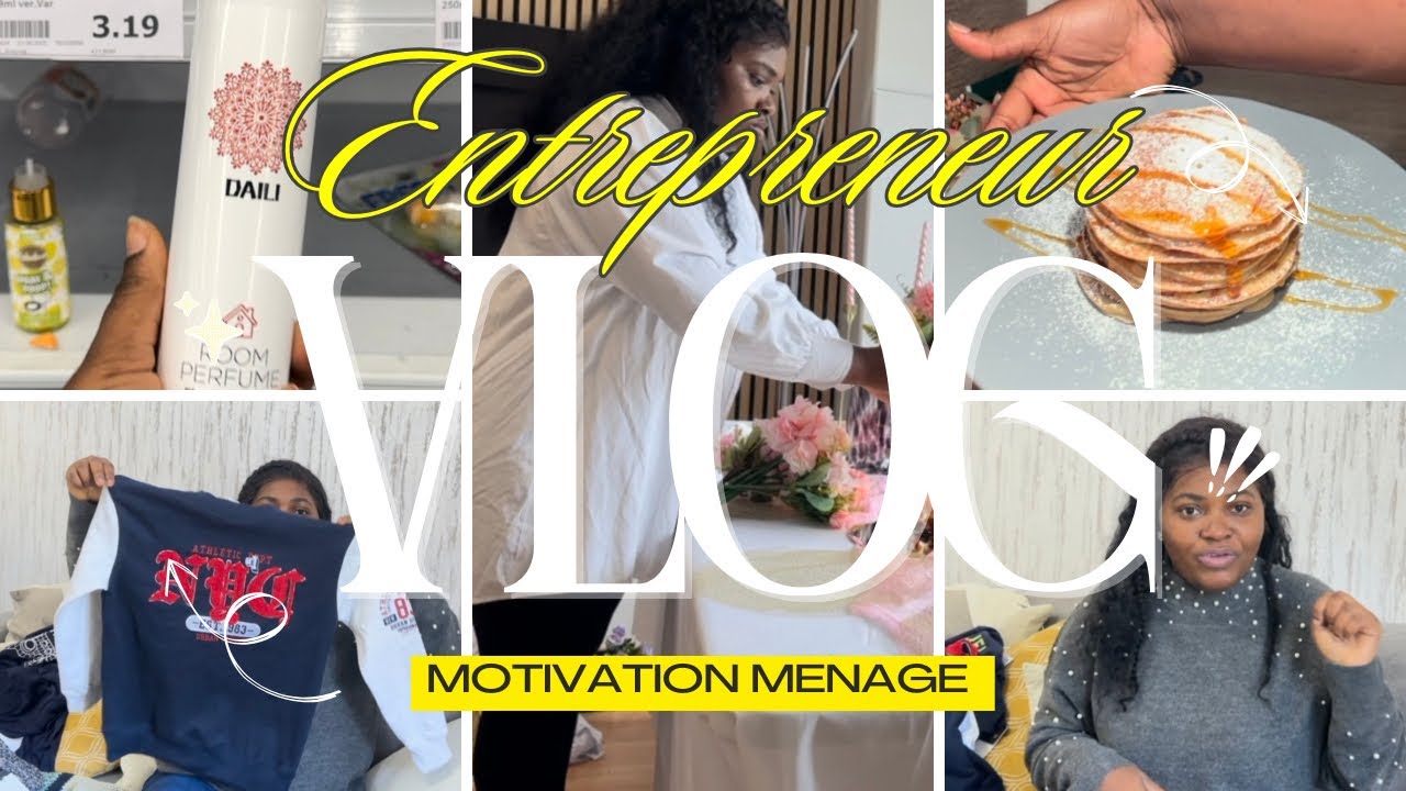 VLOG:QUOTIDIEN DE MAMAN ET ENTREPRENEUR EN 🇩🇪| MOTIVATION MÉNAGE | MINI HAUL 
