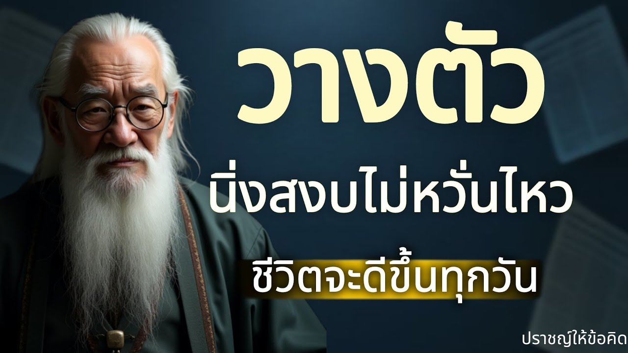 นิ่งให้เป็น แล้วชีวิตจะสูงขึ้น | 8 จิตวิทยาอย่าหวั่นไหวต่อคำดูถูกของคน.. | จิตวิทยาชีวิต.