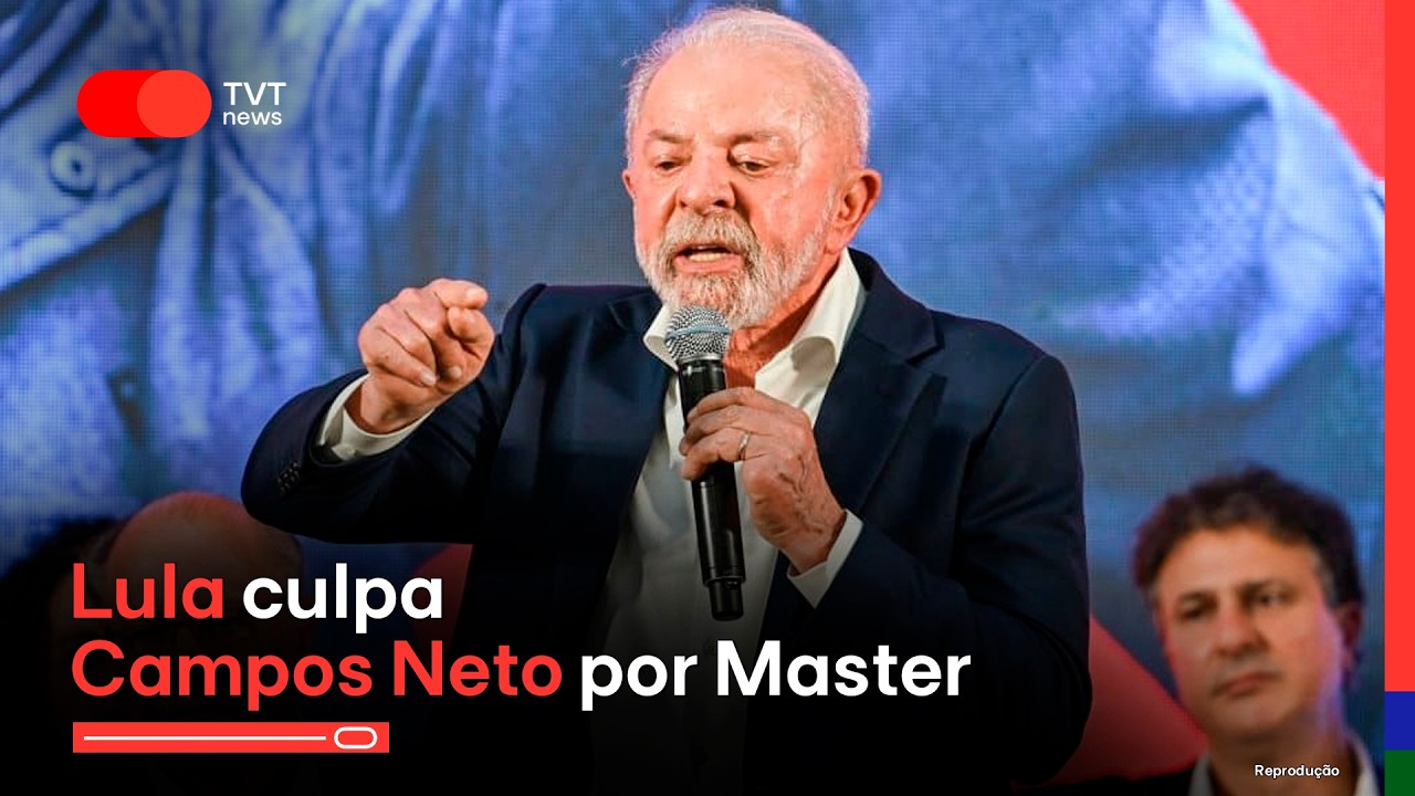 #aovivo Lula culpa Campos Neto por Master - Haddad é pré-candidato em SP - Delação de Vorcaro avança
