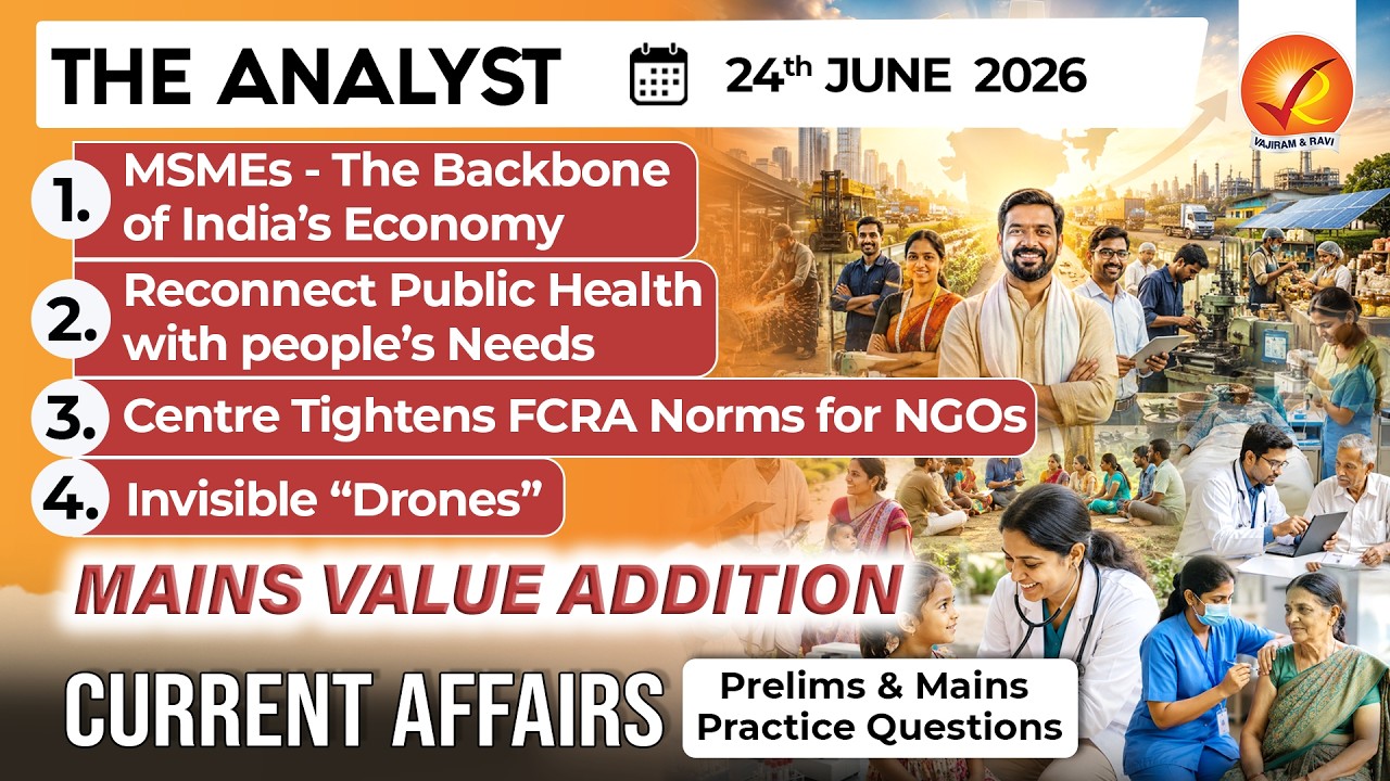 Current Affairs Today 24 Jun 2026 I UPSC Daily Current Affairs I The Hindu Analysis I The Analyst