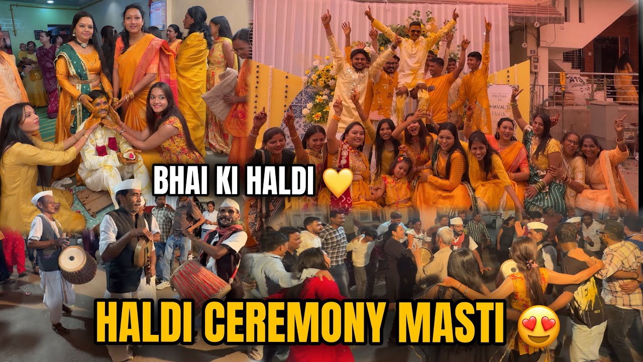 Brother Ki Haldi Ceremony Me Full Masti 😍 | Wedding Vlog | Mins Vlogs 