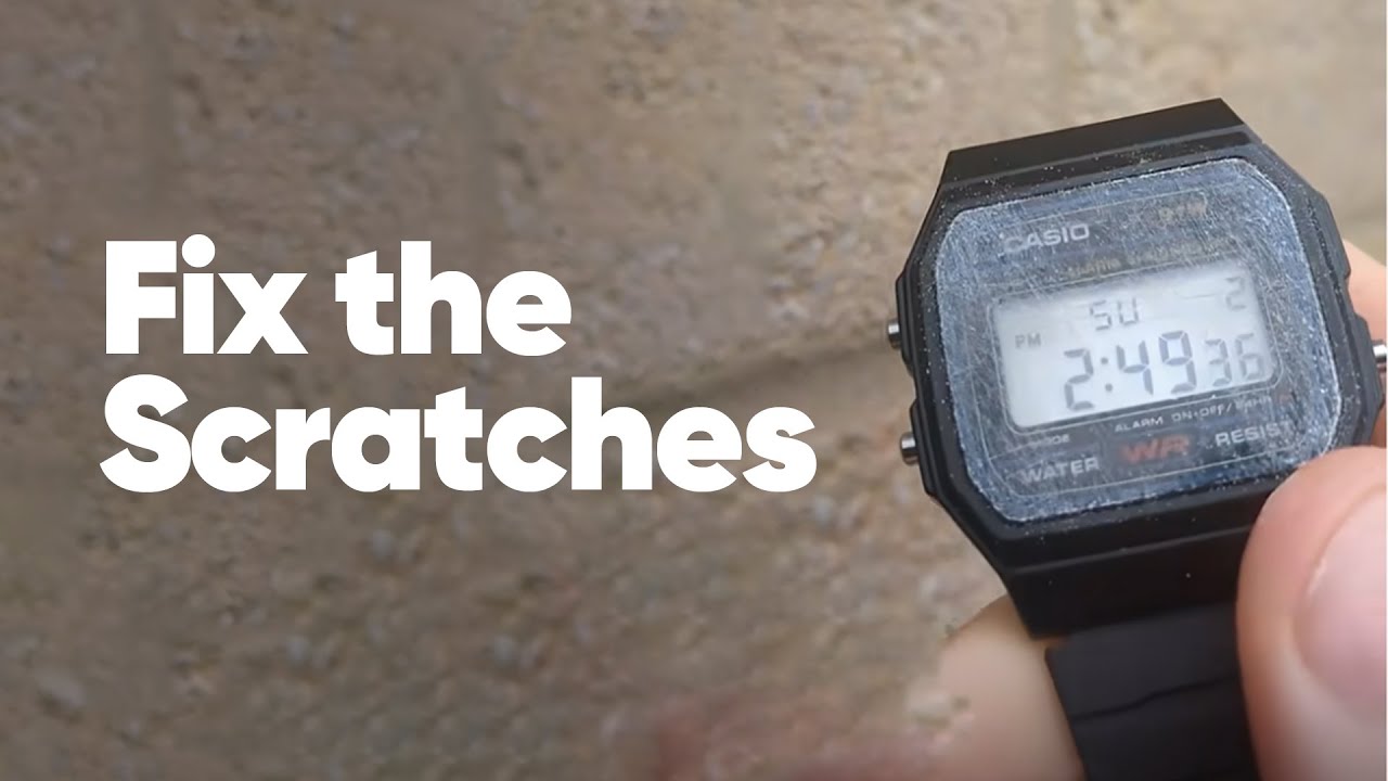 Easily Remove Scratches On Your Casio Watch