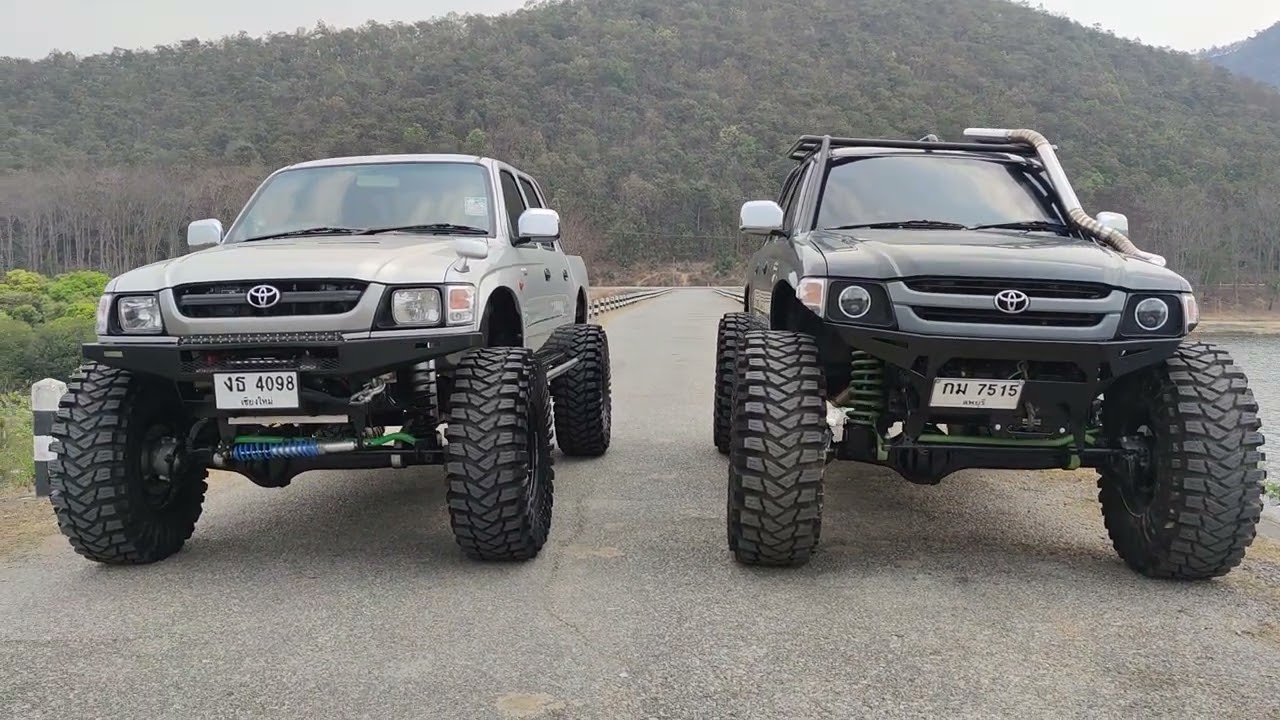 Toyota tigerไทเกอร์ 4X4 สายหมอบ ยาง 37 vs ยาง 40