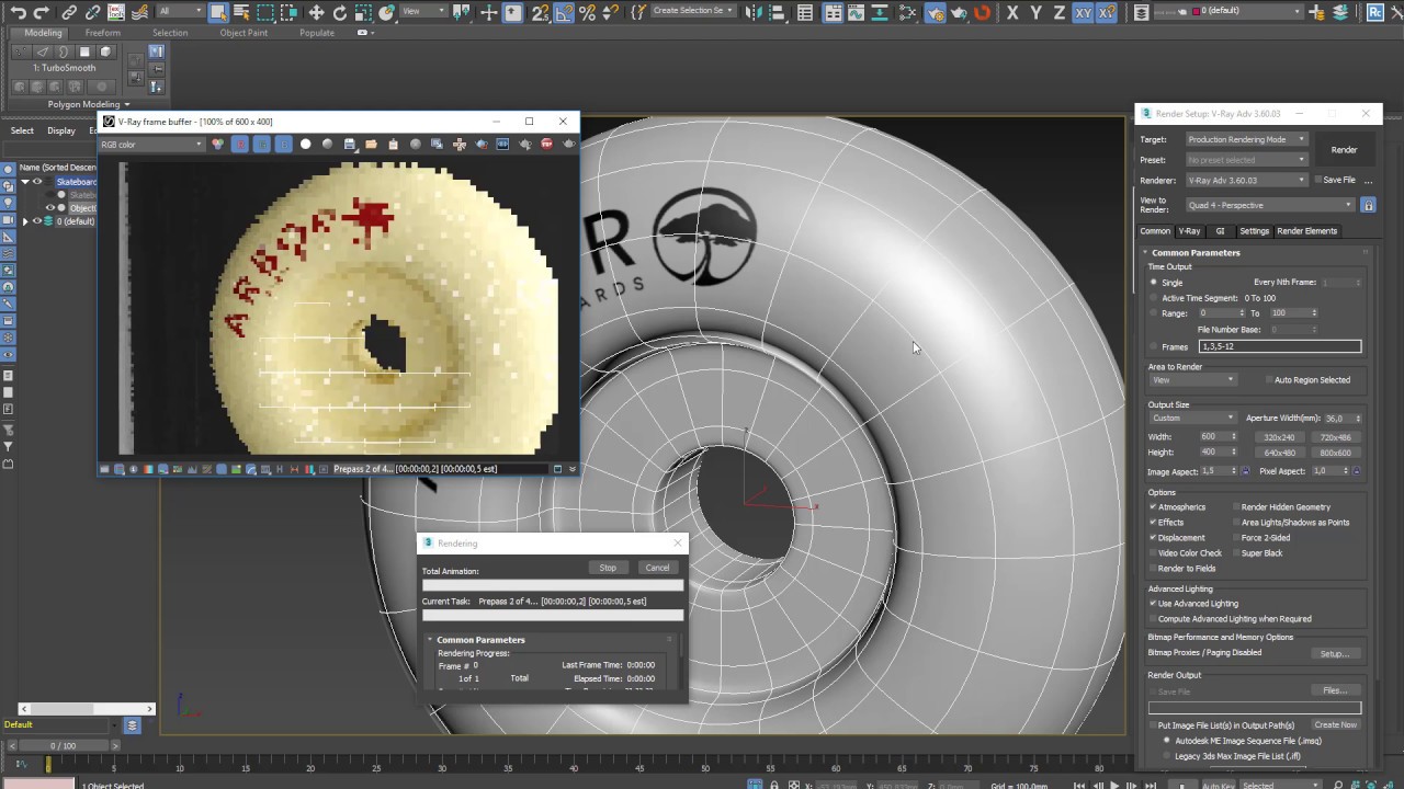 3Ds Max.  Логотип на колесе по окружности. Как сделать развёртку. Модификатор Unwrap UVW.