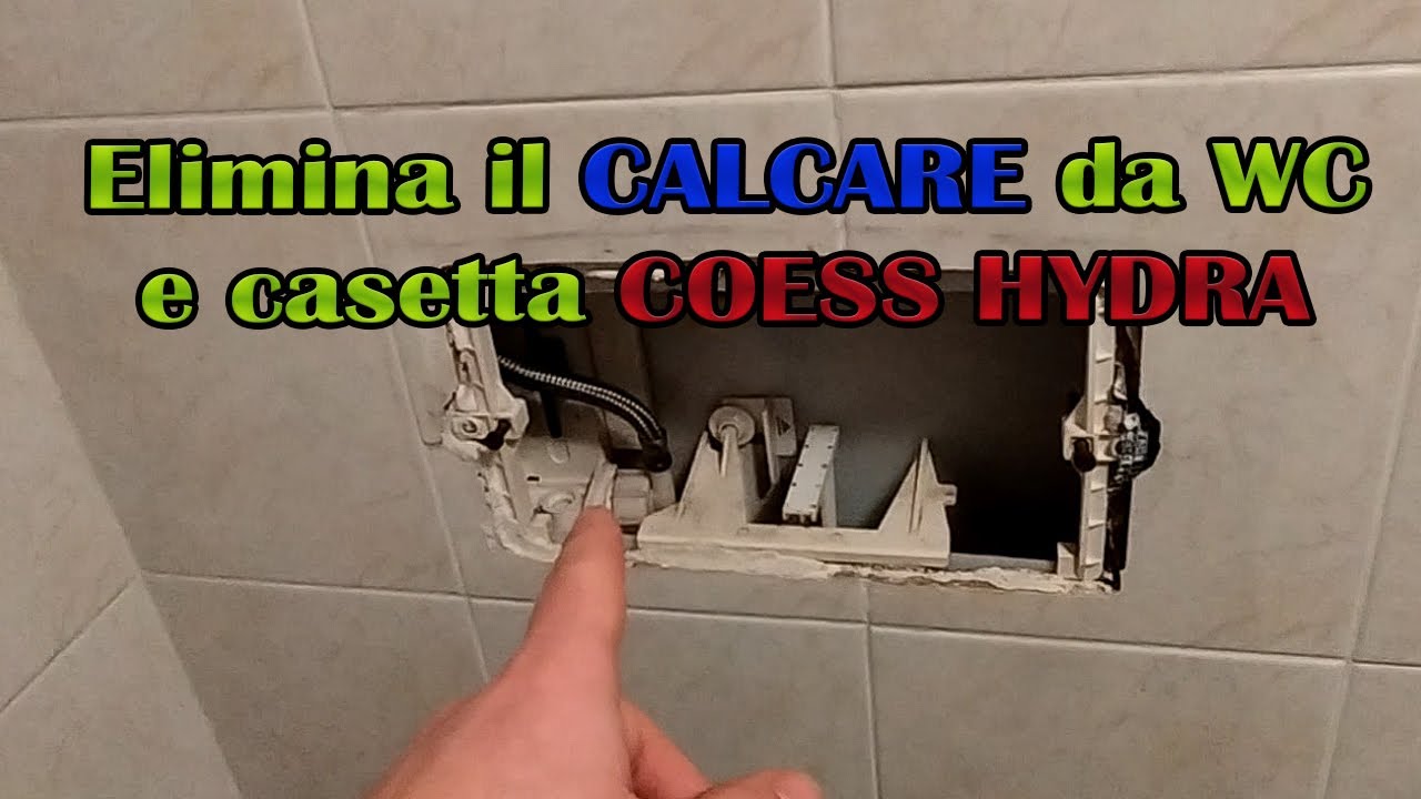 Eliminare il calcare dal water pulire la cassetta a muro COESSHYDRA Bagno che perde che non scarica