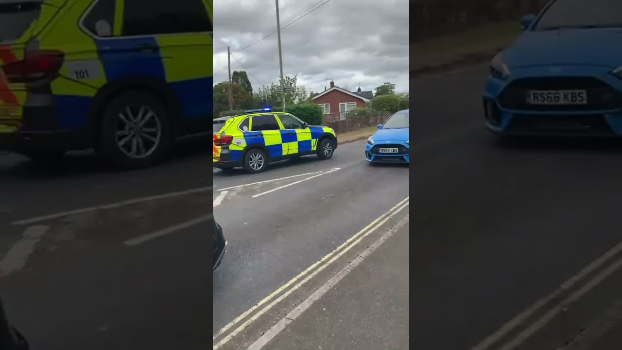 ARMED POLICE AT SCHOOL | CHASING MEN WITH BRITISH POLICE CAR