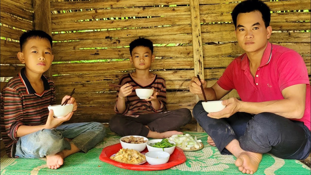 Wash clothes then go get a haircut then come back to cook. life of 3 people