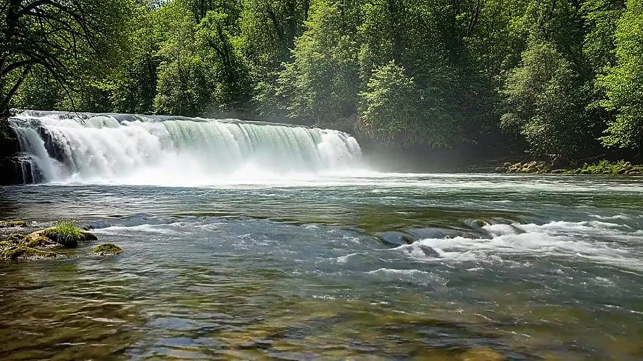 Peaceful Nature Stream | River Sound Ambience to Sleep, Study, and Feel Better
