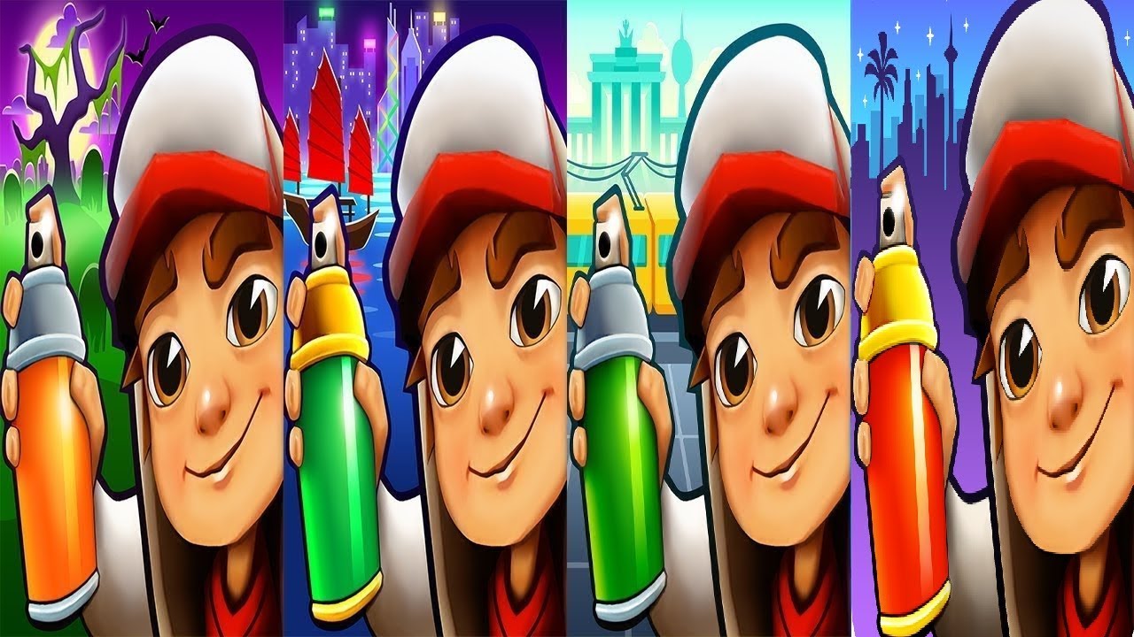Subway Surfers 2018  New Orlean VS Hong Kong VS  Berlin VS  las vegas Gameplay HD