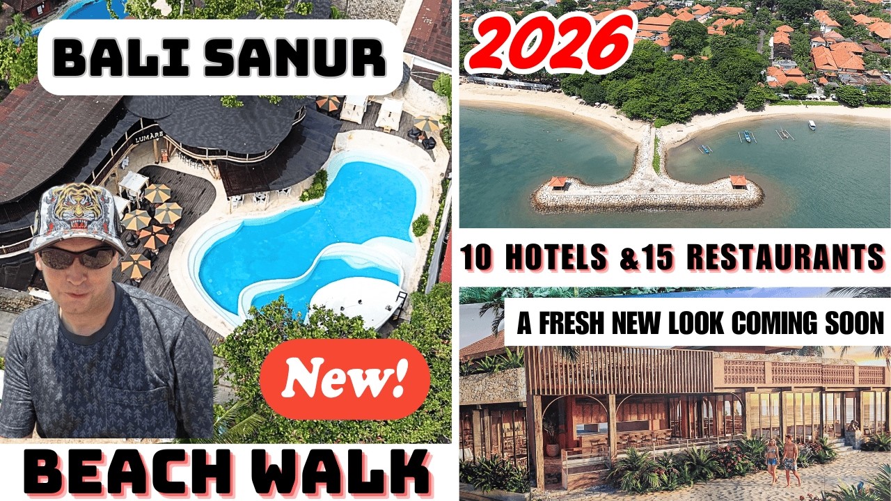 Bali Sanur Beach Walking Tour 10 Hotels & 15 Restaurants 2026