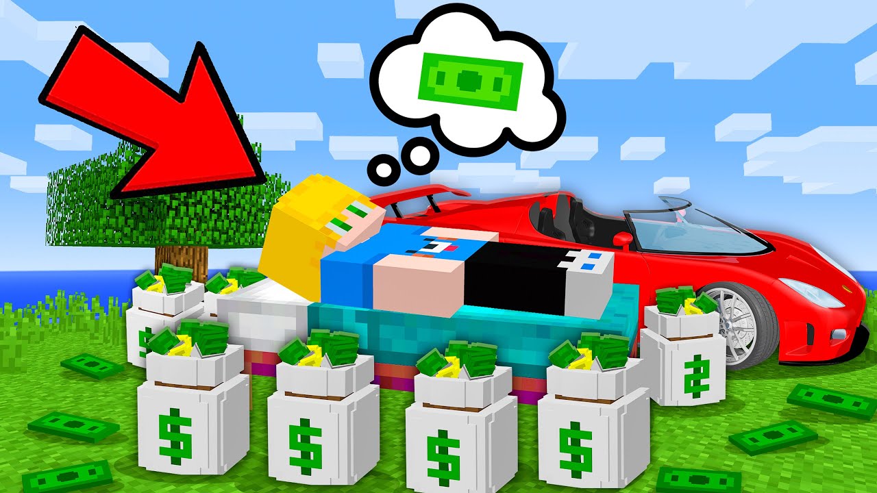 Meu AMIGO SONHOU que ERA RICO e ACORDOU POBRE no Minecraft!